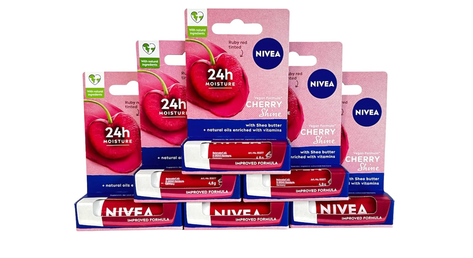Amazon.com : Nivea A Kiss of Cherry Flavored Tinted Lip Care SPF